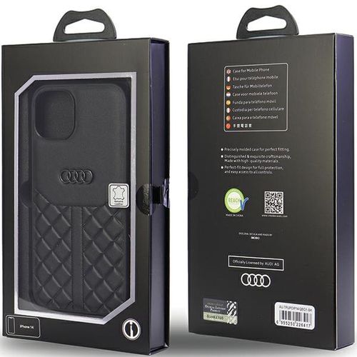 Etui Audi do iPhone 15, iPhone 14, iPhone 13, Czarny na Arena.pl
