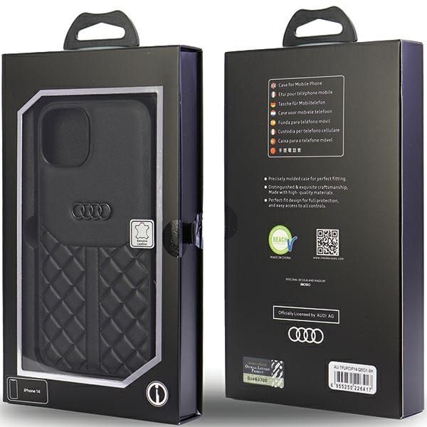 Etui Audi do iPhone 15, iPhone 14, iPhone 13, Czarny zdjęcie 7