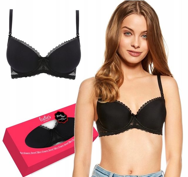 HENDERSON Biustonosz KASSIDY 75B CZARNY PUSH-UP zdjęcie 4