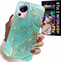 ETUI DO XIAOMI 13 LITE - MARMURKOWE WZORY + SZKŁO HARTOWANE