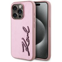 etui karl lagerfeld wrinkled metal       signature do iphone 15 pro