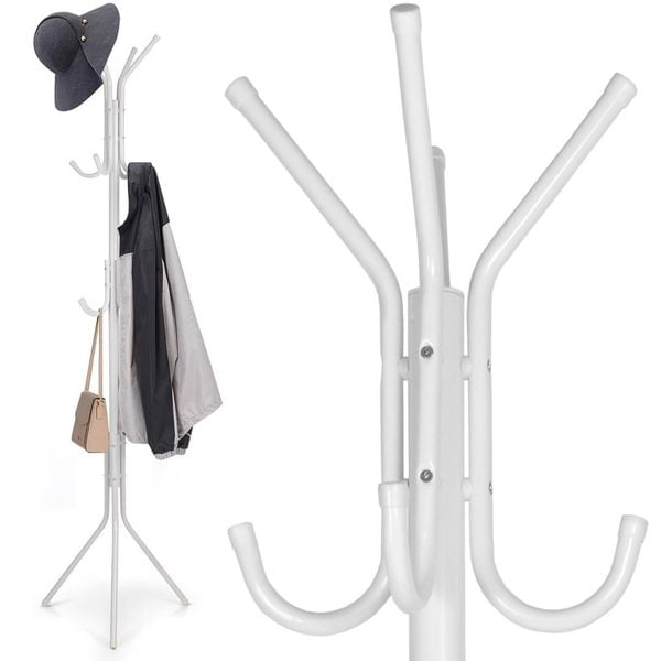 Wieszak stojący Pablo biały zdjęcie 1