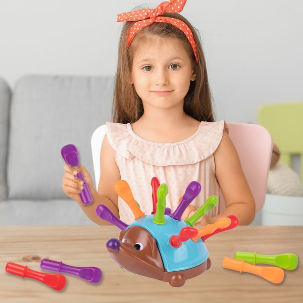 Sorter Jeżyk Układanka Edukacyjna Jeż Montessori Gra Liczby zdjęcie 6
