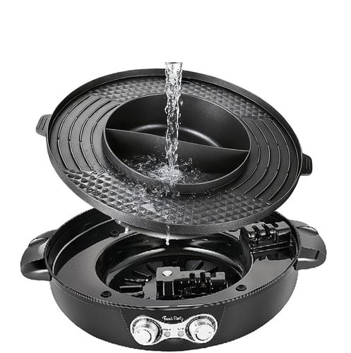 Grill Elektryczny Garnek Patelnia Elektryczna Stołowy Garnek Tajski 2W1 na Arena.pl