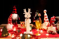 BOMBKI CHOINKOWE ZESTAW DEKORACJE RED 30szt XXL