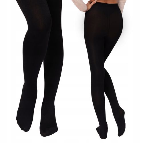 PIRO Rajstopy ocieplane POLARKIEM ciepłe wygodne WEŁNA WIELBŁĄDA czarne na Arena.pl