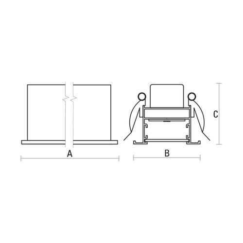ALL-DAY 230V 36W IP20 120st NW wpuszczana pojedyncza na Arena.pl