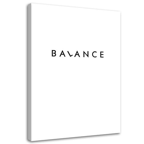 OBRAZ NA PŁÓTNIE Napis Balance 60x90 na Arena.pl