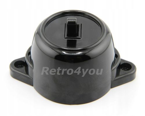 Włącznik czarny retro loft PRL na Arena.pl