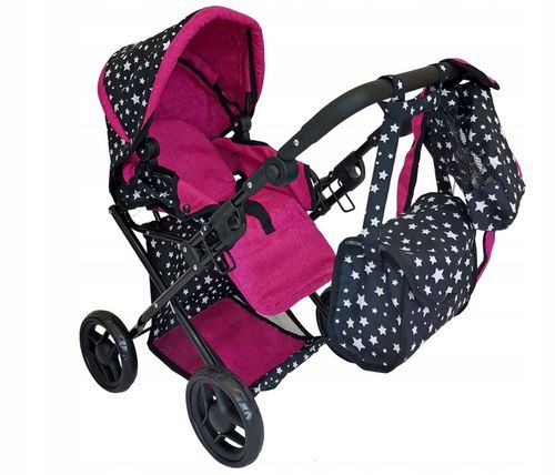 WÓZEK DLA LALEK NOSIDŁO TORBA POŚCIEL PLECAK na Arena.pl