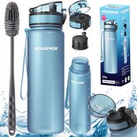 Bidon Butelka filtrująca wodę AQUAPHOR CITY 0,5 L błękitna + szczoteczka