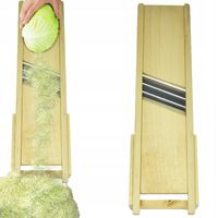 SZATKOWNICA DREWNIANA DO KAPUSTY 3 ostrza szuflada