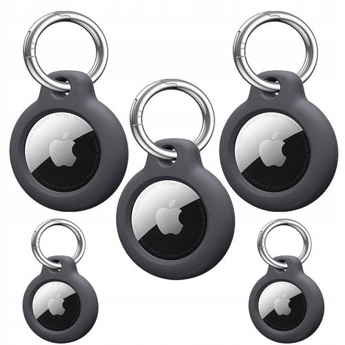 5X ETUI COVER WZMACNIANE NA LOKALIZATOR BRELOCZEK DO APPLE AIRTAG - CZARNY na Arena.pl