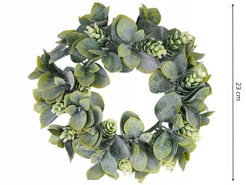 WIANEK GĘSTY BOHO NA STÓŁ ŚLUB WESELE DEKORACYJNE WIANKI Z LIŚCMI na Arena.pl