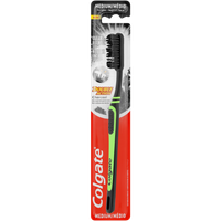 colgate duble action charcoal medium szczoteczka do zębów