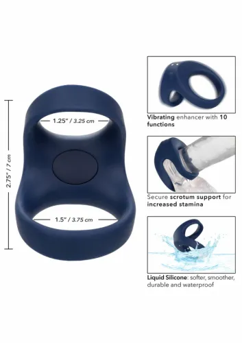 calexotics viceroy rechargeable max dual ring silikonowy pierścień na Arena.pl