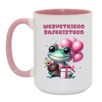 Duży Biało-Różowy 450 ml