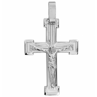 SREBRNY KRZYŻ Z UKRZYŻOWANYM JEZUSEM SREBRO PRÓBY 925