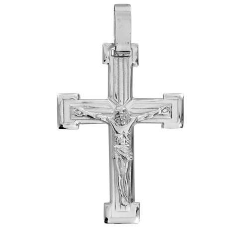 SREBRNY KRZYŻ Z UKRZYŻOWANYM JEZUSEM SREBRO PRÓBY 925 zdjęcie 1