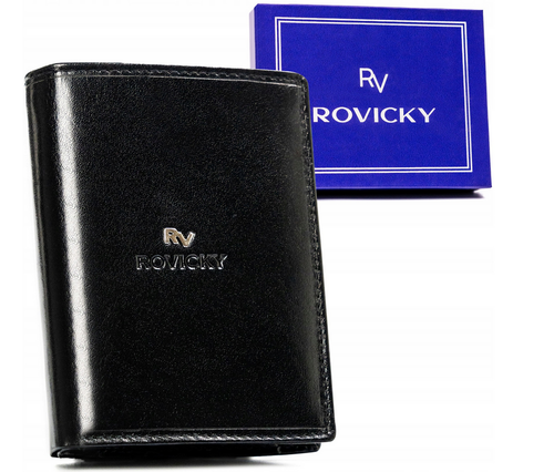 elegancki, skórzany portfel męski - rovicky na Arena.pl