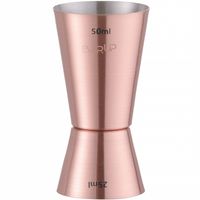 jigger miara barmańska dwustronna do drinków miedziana 25/50 ml