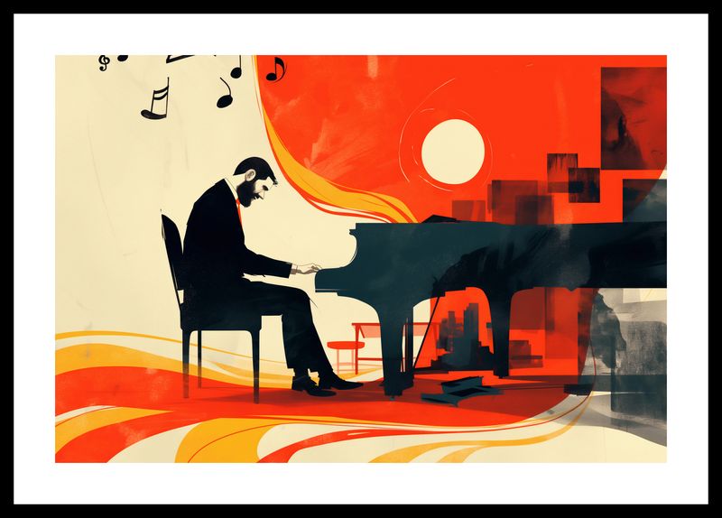 Plakat 45x30cm Pianista zdjęcie 3