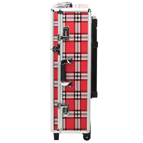 KUFER KOSMETYCZNY S-015 RED GRID na Arena.pl