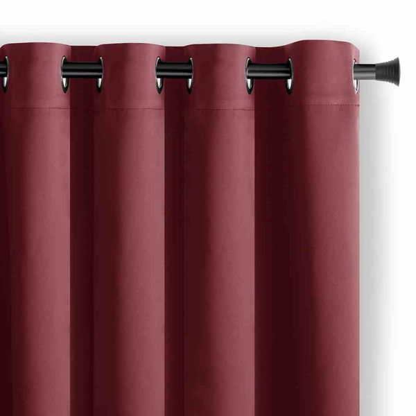 CURT/AH/BLACKOUT/EYELETS/WINE/140X245/1PC zdjęcie 1