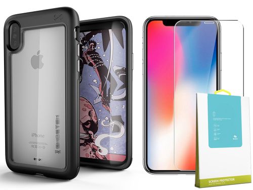 ETUI IPHONE X GHOSTEK ATOMIC SLIM + SZKŁO 0.15MM na Arena.pl