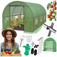 Szklarnia OGRODOWA 2x3m Tunel FOLIOWY Namiot mocny na pomidory OGRÓD zioła