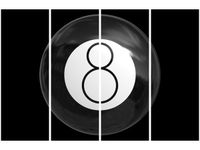 120CM 80 OBRAZ 4 ELEM CZARNA BILA ŚCIENNY