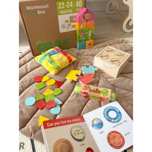 TOOKY TOY Box Pudełko XXL Montessori Edukacyjne 7w1 Sensoryczne 22-24 Mies na Arena.pl