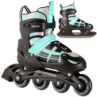 2w1 Łyżworolki Rolki Rekreacyjne Łyżwy Regulowane Dla Dziecka ABEC-7