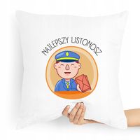 Poduszka Prezent Dla Listonosza Najlepszy Z Nadrukiem Ze Zdjęciem