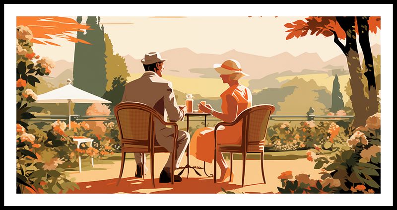 Plakat 91,3x44,5cm Retro Randka zdjęcie 3