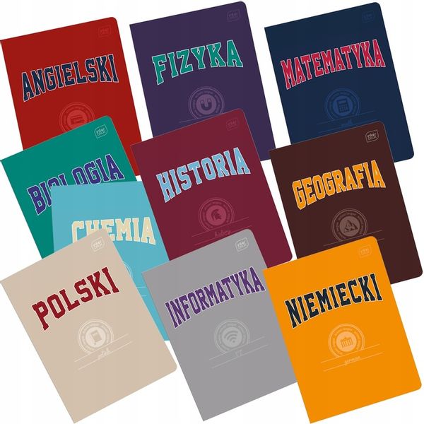 ZESTAW 10 ZESZYTÓW TEMATYCZNYCH PRZEDMIOTOWYCH ZE ŚCIĄGĄ 60k A5 INTERDRUK zdjęcie 7