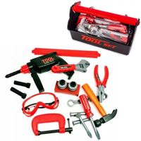 LT43 SKRZYNKA Z NARZĘDZIAMI I WIERTARKĄ ZESTAW