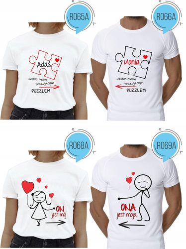 Koszulka DLA PAR miłość WALENTYNKI ROCZNICA na Arena.pl