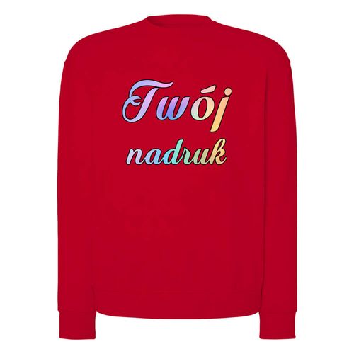Bluza crewneck czerwona z Twoim nadrukiem XL na Arena.pl