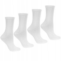 4x Skarpetki Damskie Długie Bawełniane Skarpety Białe Ciepłe MORAJ 35-38