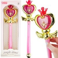 Świecąca Magiczna Różdżka Różowa Dla Księżniczki Wróżki Świeci Gra