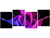 45CM 120 OBRAZ 4 ELEM RÓŻA FARB JAKUB BANAŚ ŚCIENNY