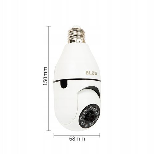 Kamera wifi żarówka BLOW obrotowa NIANIA 3mpx E27 na Arena.pl