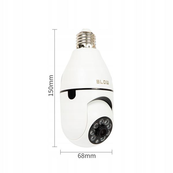 Kamera wifi żarówka BLOW obrotowa NIANIA 3mpx E27 zdjęcie 11