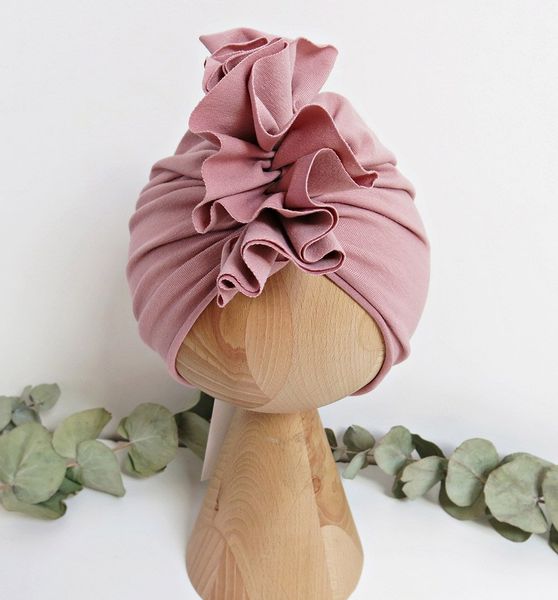 Turban brudny róż 50 zdjęcie 4