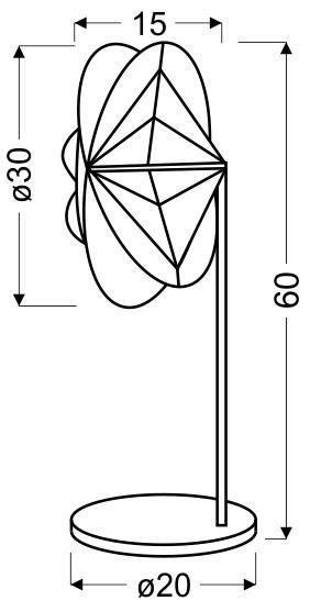 Spider # # lampka 1x40W E14 60 cm czarna zdjęcie 2