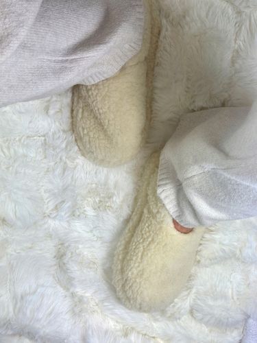 Ciepłe Kapcie Wełniane Damskie Bambosze z Wełny Merino 100% Polskie na Arena.pl