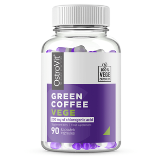 Zielona kawa Green coffee 250 mg polifenoli 90 kapsułek vege 53 g OstroVit