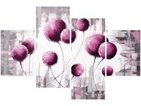 140CM 70 OBRAZ ABSTRAKCYJNE DMUCHAWCE FUKSJI ŚCIENNY