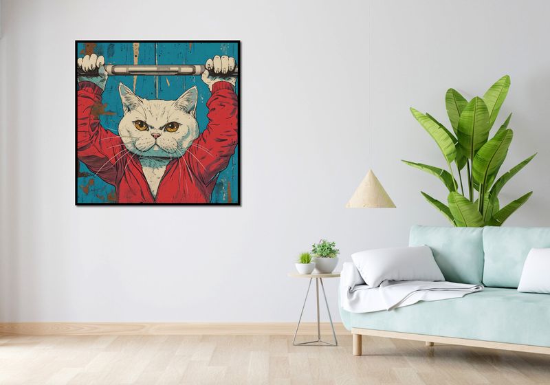 Plakat 100x100cm Mistrz Ciężarów zdjęcie 4